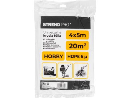 Fólia krycia Strend Pro Hobby, maliarska, 4x5 m, 6µ, zakrývacia (217885)  + praktický pomocník k objednávke