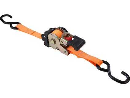 Popruh upínací Strend Pro, samonavíjací pás s račňou, 25 mm, L-1,8 m, max. 300 kg  + praktický pomocník k objednávke