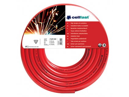Hadica Cellfast 20-010, Acetylene 9,0x3,0 mm, L-50 m  + praktický pomocník k objednávke