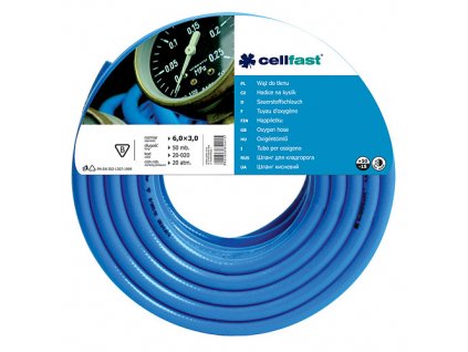 Hadica Cellfast 20-020, Oxygen 6,0x3,0 mm, L-50 m  + praktický pomocník k objednávke