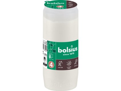 Náplň Bolsius, 75 h, 238 g, 57x141 mm, do kahanca, biela, olej  + praktický pomocník k objednávke