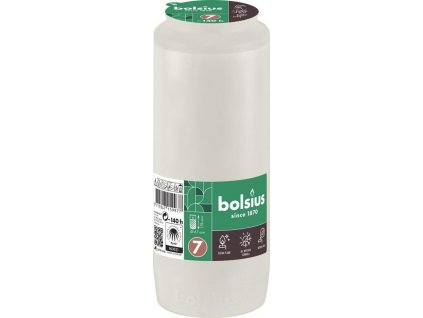 Náplň Bolsius, 140 h, 471 g, 67x178 mm, do kahanca, biela, olej  + praktický pomocník k objednávke