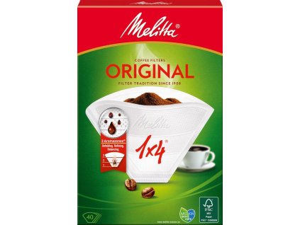 Filter Melitta Original, 1x4/40 ks, do kávovaru, s aromapórmi  + praktický pomocník k objednávke