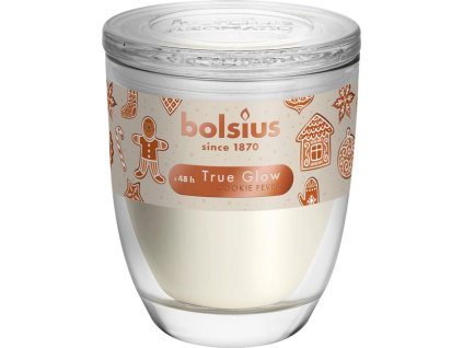 Sviečka Bolsius Starlight Nugát, Vianoce, krémová, v skle, 48 hod., 100x120 mm  + praktický pomocník k objednávke