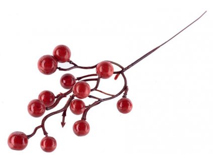 X Vetvička MagicHome Vianoce, Berries, červená, 27 cm, bal. 6 ks  + praktický pomocník k objednávke