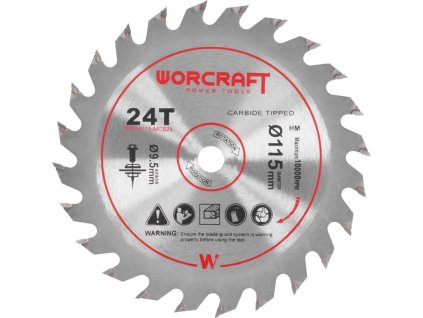 Kotúč pre Worcraft CMCS-S20LiB, 115x9,5 mm, 24T, pílový  + praktický pomocník k objednávke