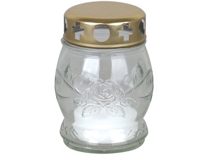 Kahanec Grave, číre sklo, 6-8 h, 25 g, 10 cm, na hrob  + praktický pomocník k objednávke