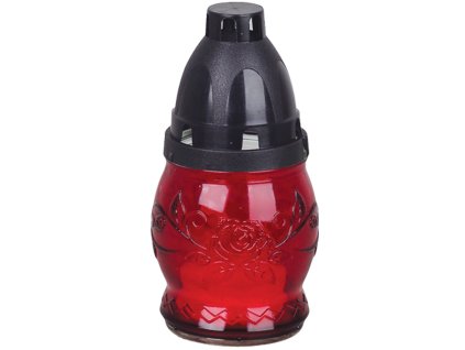 Kahanec Grave, červené sklo, 6-8 h, 25 g, 13 cm, na hrob  + praktický pomocník k objednávke
