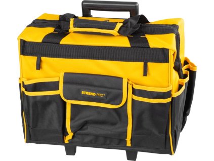 Brašňa Strend Pro, textilná, kufor, s kolieskami, s teleskopickou rukoväťou, na náradie, max. 20 kg, 44x24x42 cm  + praktický pomocník k objednávke