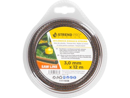 Silon na kosenie Strend Pro Premium SawLine 3 mm, L-12 m, zúbkovaný  + praktický pomocník k objednávke