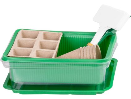 Miniparenisko Strend Pro, Sada na sadenie, 18-dielna, 12 priesad, 20x14,5x6 cm  + praktický pomocník k objednávke