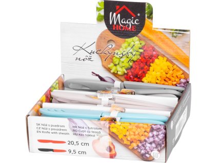 Nôž MagicHome, kuchynský, orezávací, s krytom, 20.5x2.8 cm, Sellbox 30 ks  + praktický pomocník k objednávke