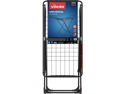 Sušiak na prádlo Vileda Universal, na bielizeň, čierny, skladací, 18 m  + praktický pomocník k objednávke