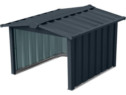 Domček Strend Pro, na robotickú kosačku, garáž, plech, antracit, 86x88x60 cm  + praktický pomocník k objednávke