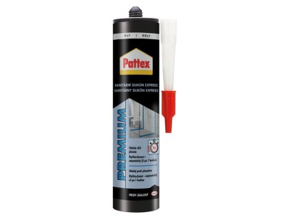 Silikón Pattex Premium Express, sanitárny, biely, 280 ml  + praktický pomocník k objednávke