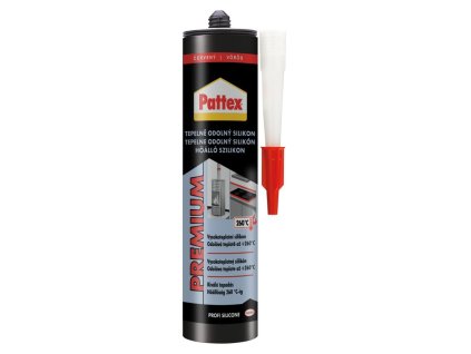 Silikón Pattex Premium Tepelne odolný, červený, 280 ml  + praktický pomocník k objednávke