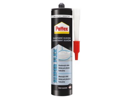 Silikón Pattex Super Flex, sanitárny, manhattan, 280 ml  + praktický pomocník k objednávke