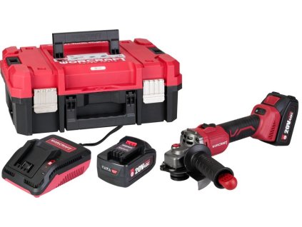 Set Worcraft XCUBE003 ShareSYS Toolbox, uhlová brúska CAG-S20LiBS 125 mm, 2x 4.0 Ah akumulátor, 1x nabíjačka  + praktický pomocník k objednávke