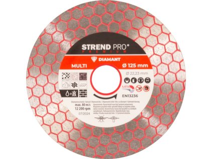 Kotúč Strend Pro Premium, 125 mm, hexagonal, diamantový, rezný, multi  + praktický pomocník k objednávke