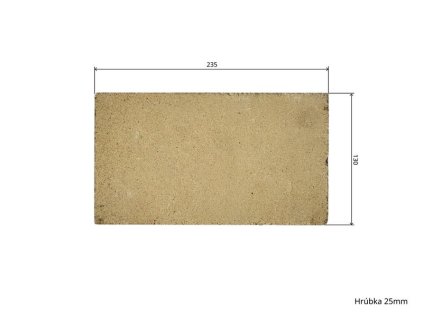 Šamot 23,5 x 13 x 2,5  + praktický pomocník k objednávke