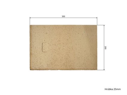 Šamot 30 x 20 x 2,5  + praktický pomocník k objednávke