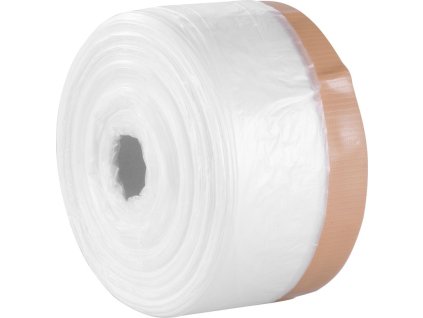Fólia krycia Strend Pro, 550 mm, L-30 m, PE, maliarska, s látkovou lepiacou páskou, zakrývacia na podlahu  + praktický pomocník k objednávke