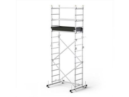 Lešenie s plošinou Strend Pro HECTOR PRO, hliníkové, 3in1, max. 473 cm, max. 200 kg  + praktický pomocník k objednávke