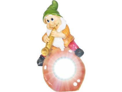 Dekorácia Strend Pro Garden, trpaslík, solárna, 3xLED, 12x11x22 cm  + praktický pomocník k objednávke