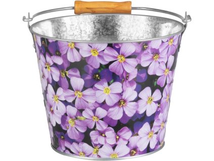 Vedro Strend Pro, 5 lit., kovové, potlač kvety/ovocie, rôzne druhy  + praktický pomocník k objednávke