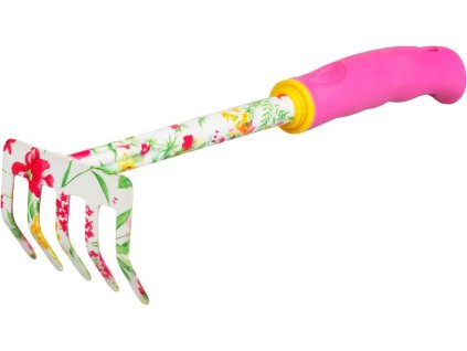 Hrabličky Strend Pro, záhradnícke, potlač kvetov, ružové, 30x8,5 cm, Ladies line  + praktický pomocník k objednávke