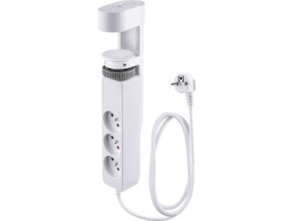 Kábel Strend Pro, L-1,4 m, predlžovací, 6v1, 3x zásuvka, 2x USB-A, 1x USB-C, s upnutím na stôl  + praktický pomocník k objednávke