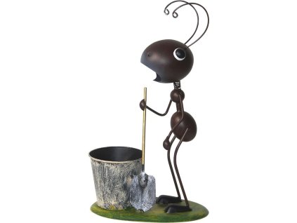Dekorácia MagicHome Mecco, Mravec s rýľom, plech, 25x14x44 cm  + praktický pomocník k objednávke