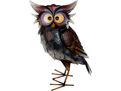 Dekorácia MagicHome Mecco, Sova, plech, 23x15x40,5 cm  + praktický pomocník k objednávke