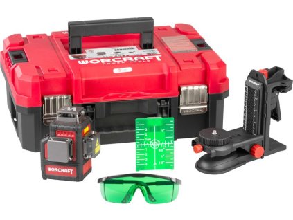 Laser Worcraft XCUBE026 ShareSYS Toolbox, 3x3D Green Beam, bez aku  + praktický pomocník k objednávke