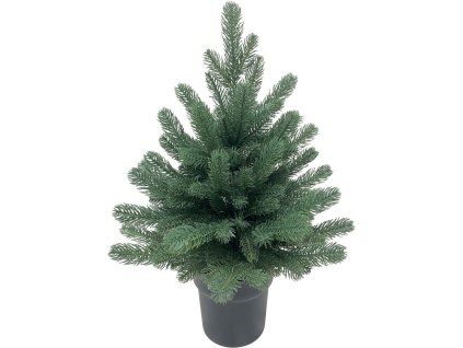Stromček MagicHome Vianoce Firian, 3D, jedľa v kvetináči, 60 cm  + praktický pomocník k objednávke