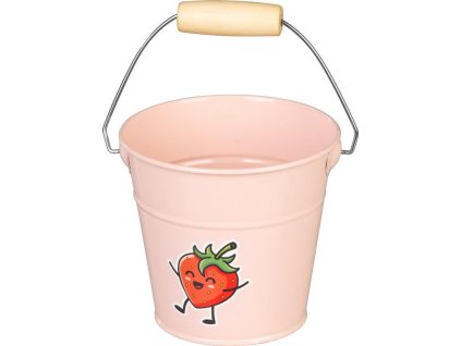Vedro Strend Pro, 1L, detské, ružové, pozinkované  + praktický pomocník k objednávke