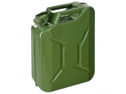 Kanister JerryCan 5 lit., kovový, na PHM, GS/TUV, zelený, RAL6003  + praktický pomocník k objednávke