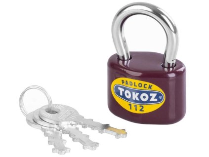 Zámok Tokoz 112/45, visiaci, 3 kľúče  + praktický pomocník k objednávke