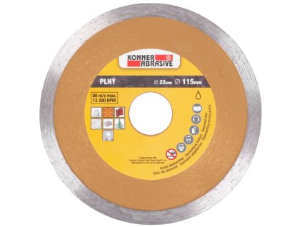 Kotúč KONNER D71001 115 mm, Full, diamantový, plný  + praktický pomocník k objednávke