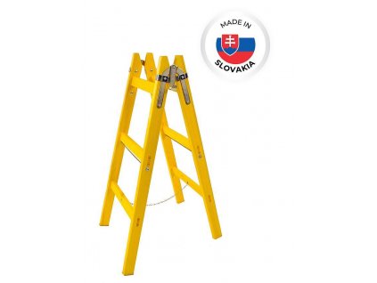 Rebrík DRD MA 10 priečkový, 332 cm, maliarsky, drevené štafle  + praktický pomocník k objednávke