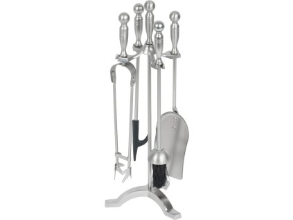 Sada kutáč Homefire FT53S, ku krbu, 4 dielna, poniklovaná, 53 cm, krbové náradie  + praktický pomocník k objednávke