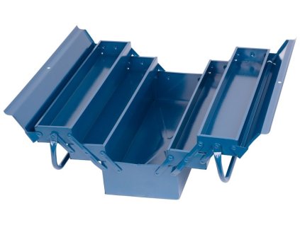 Kufor na náradie TB101B, 430x200x210 mm, 5 dielny, kovový box  + praktický pomocník k objednávke
