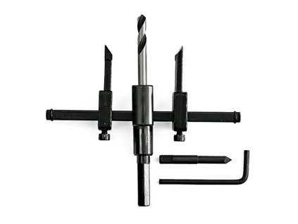 Vyrezávač dier do dreva a sadrokartonu HT03-k-02, 30-120 mm, nastaviteľný  + praktický pomocník k objednávke