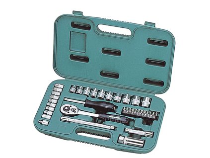 Sada náradia HONITON 132037B 37 dielna, 1/4" + 3/8"  + praktický pomocník k objednávke