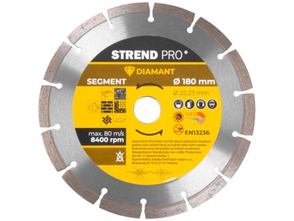 Kotúč Strend Pro 521A, 180 mm, diamantový, segment  + praktický pomocník k objednávke
