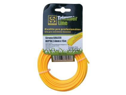 Silon na kosenie Grazer Pro Hepta 2,0 mm, L-15 m, HEX  + praktický pomocník k objednávke