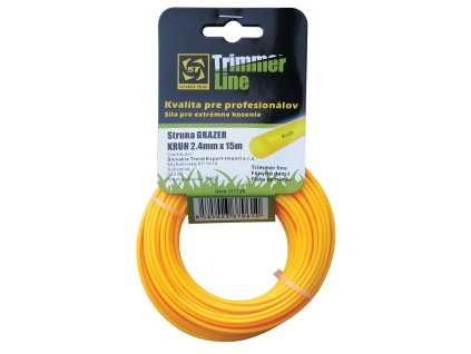 Silon na kosenie Grazer Pro 2,4 mm, L-15 m, okrúhly  + praktický pomocník k objednávke