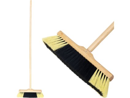 Metla Geco Z30R, 300 mm, drevená, (Z) s násadou 1200 mm na závit, 34 cm  + praktický pomocník k objednávke