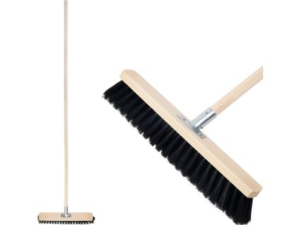 Metla Geco Z40NU, 400 mm, drevo/kov, s násadou  + praktický pomocník k objednávke