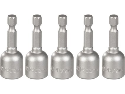 Hlavica s magnetom Strend Pro MS84, 12 mm, 1/4", magnetický držiak bitov, bal. 5 ks  + praktický pomocník k objednávke